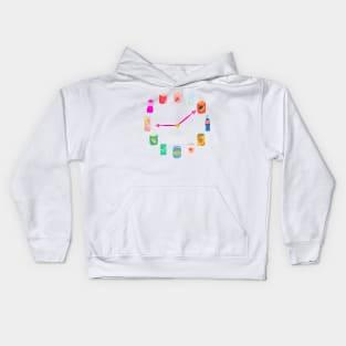 Soda Can Clock Kids Hoodie